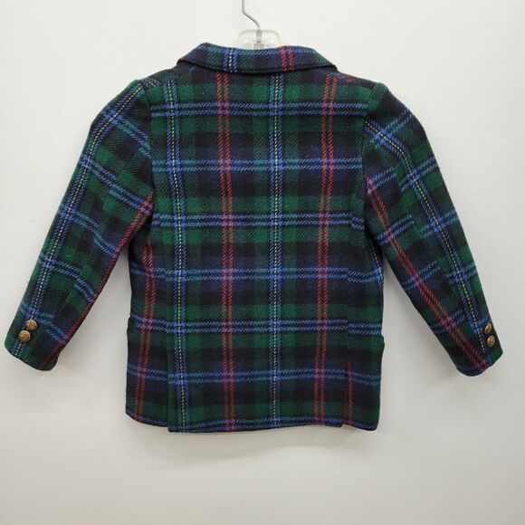 Vintage Sakowitz Elegant Heir Wool Plaid Lined Children's Suit Jacket Blazer - Picture 8 of 15
